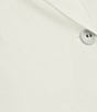 Le' AL.X Notch Collar Long Sleeve Double Breasted Woven Blouse - Image 4