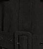 Le' AL.X Short Sleeve Snap Collar Belted Mini Shirt Dress, Color:Black - Image 3
