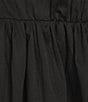 Le' AL.X Sleeveless V-Neck Side Pockets Parachute A-Line Midi Dress, Color:Black - Image 3
