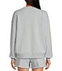 Le' AL.X Soft Organic Cotton Knit Crew Neck Long Sleeve Coordinating Sweatshirt, Color:Sky Blue - Image 2