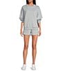 Le' AL.X Soft Organic Cotton Knit Crew Neck Long Sleeve Coordinating Sweatshirt, Color:Sky Blue - Image 3
