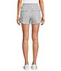 Le' AL.X Soft Organic Cotton Knit High Rise Cargo Coordinating Sweat Shorts, Color:Sky Blue - Image 2