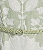 Le' AL.X Linen Embroidered Square Neck Sleeveless Spaghetti Strap Braided Belt Column Side Slit Maxi Coordinating Dress, Color:Seaglass - Image 5