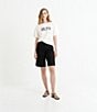 Color:Off White - Image 5 - Stretch Knit Crew Neck Short Sleeve ARK 1938 Graphic Tee