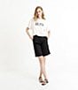 Color:Off White - Image 6 - Stretch Knit Crew Neck Short Sleeve ARK 1938 Graphic Tee