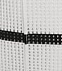 Le' AL.X Stripe Knit Crochet Crew Neck Sleeveless Shift Maxi Dress, Color:Black/White - Image 3