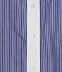 Le' AL.X Striped Collared Long Sleeve Button Down Top - Image 4