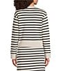 Le' AL.X Striped Crew Neck Long Sleeve Knit Coordinating Pullover Top - Image 2