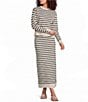 Le' AL.X Striped Crew Neck Long Sleeve Knit Coordinating Pullover Top - Image 3