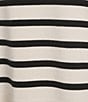 Le' AL.X Striped Crew Neck Long Sleeve Knit Coordinating Pullover Top - Image 4