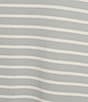 Le' AL.X Stripe Stretch Knit Crew Neck Short Sleeve T-Shirt Midi Dress, Color:Slate/White - Image 5
