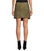 Le' AL.X Suede Wrap Coordinating Mini Skirt - Image 2