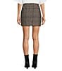 Le' AL.X Wool Blend Knit Glen Plaid High Rise Mini Pencil Coordinating Skirt, Color:Glen Plaid - Image 2