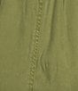 Le' AL.X Woven High Rise Cargo Flap Pocket Ankle Joggers, Color:Olive - Image 4