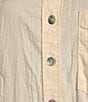 Le' AL.X Woven Point Collar Long Sleeve Button Front Shirttail Below the Knee Dress, Color:Vanilla - Image 5