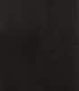 Le' AL.X Woven Satin Contrast Trim Crew Neck Dropped Short Sleeve Side Split Hem Hi-Low Blouse, Color:Black - Image 4