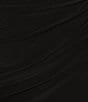 Le Bos Plus Size Stretch Sequin Lace Mesh Crew Neck 3/4 Illusion Sleeve Back Slit Column Dress, Color:Black - Image 3