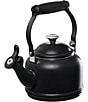 Color:Licorice - Image 1 - 1.25-Quart Enameled Steel Demi Tea Kettle with Stainless Steel Knob