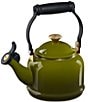 Le Creuset 1.25-Quart Enameled Steel Demi Tea Kettle with Stainless Steel Knob, Color:Olive - Image 1