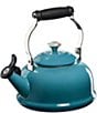Color:Caribbean - Image 1 - 1.7 -Quart Enamel Steel Classic Whistling Kettle with Stainless Steel Knob