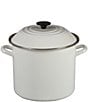 Color:White - Image 1 - 10-Quart Enameled Steel Stockpot