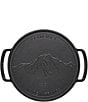 Color:Matte Black - Image 2 - 15#double; Enameled Cast Iron Alpine Outdoor Pizza Pan