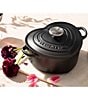 Color:Matte Black - Image 2 - 2-Qt Heart Cocotte with Stainless Steel Knob