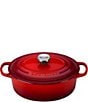 Color:Cerise - Image 1 - 5-Quart Signature Oval Dutch Oven with Stainless Steel Knob