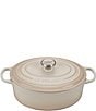Color:Meringue - Image 1 - 5-Quart Signature Oval Dutch Oven with Stainless Steel Knob