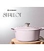 Color:Shallot - Image 2 - 7.25-qt Round Enameled Cast Iron Dutch Oven with Stainless Steel Knobs