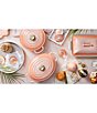 Le Creuset 8-oz. Mini Round Gold Heart Knob Cocotte, Color:Peche - Image 11