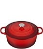 Color:Cerise - Image 1 - 9-Quart Signature Round Dutch Oven with Stainless Steel Handle