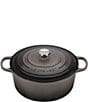 Color:Oyster Grey - Image 1 - 9-Quart Signature Round Dutch Oven with Stainless Steel Handle