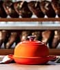 Le Creuset 9.5#double; Signature Cast Iron Bread Oven, Color:Flame - Image 5