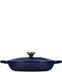 Color:INDIGO - Image 2 - Eiffel Tower Collection Signature Braiser with Gold Knobs
