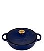Color:Indigo - Image 2 - Eiffel Tower Collection Signature Cocotte with Gold Knob