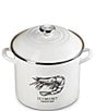 Le Creuset Enamel Steel 10-Quart Covered Shrimp Seafood Stockpot- White, Color:White - Image 3