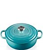 Color:Caribbean - Image 1 - Enameled Cast Iron Signature Round Sauteuse, 3.5-qt.