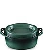 Le Creuset Enameled Cast Iron Traditional Oval Doufeu, 7.25 qt, Color:Artichaut - Image 4