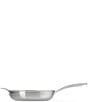 Le Creuset Essential Stainless Steel Shallow Round Frying Pan with Handle, Color:Stainless Steel - Image 2
