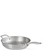 Le Creuset Essential Stainless Steel Shallow Round Frying Pan with Handle, Color:Stainless Steel - Image 3