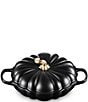 Le Creuset Festive Fall Collection 2.75-qt Signature Enameled Cast Iron Pumpkin Braiser, Color:Licorice - Image 1