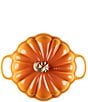 Le Creuset Festive Fall Collection 2.75-qt Signature Enameled Cast Iron Pumpkin Braiser, Color:Persimmon - Image 3