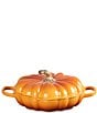 Le Creuset Festive Fall Collection 2.75-qt Signature Enameled Cast Iron Pumpkin Braiser, Color:Persimmon - Image 5