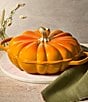 Le Creuset Festive Fall Collection 2.75-qt Signature Enameled Cast Iron Pumpkin Braiser, Color:Persimmon - Image 6