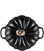 Le Creuset Festive Fall Collection 4-qt. Signature Enameled Cast Iron Pumpkin Cocotte, Color:Licorice - Image 3