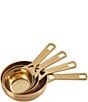 Le Creuset Gold Stainless Steel Set of 4 Measuring Cups, Gold - Image 1