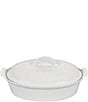 Color:White - Image 1 - Heritage Oval Casserole Covered Dish
