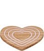 Le Creuset Magnetic Wooden Trivet Heart Pink Silicone, Color:Brown - Image 1