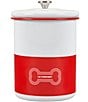 Color:Carmin - Image 2 - Pet Collection Treat Jar with Stainless Steel Knob